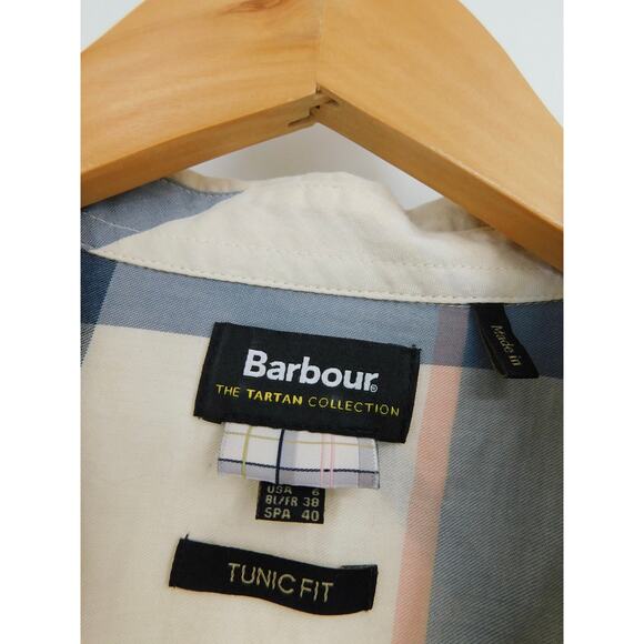 Barbour Women's Lothian Long Sleeves Cotton Printed Shirt Size 6 Classic - Picture 4 of 7